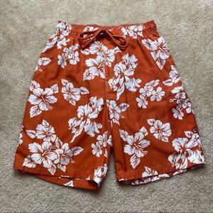 Sonoma Orange & White Men’s Swim Trunks Medium